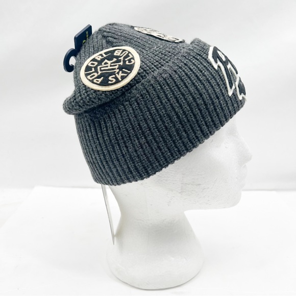 Polo Ralph Lauren POLO SCRIPT RL SKI CLUB PATCH Design Cuffed Beanie - Picture 7 of 13